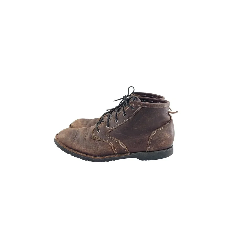 Danner, Solid Lace-up Round toe Lace-up, Ankle Boots, Men's, Size‎ 9.5, Brown.